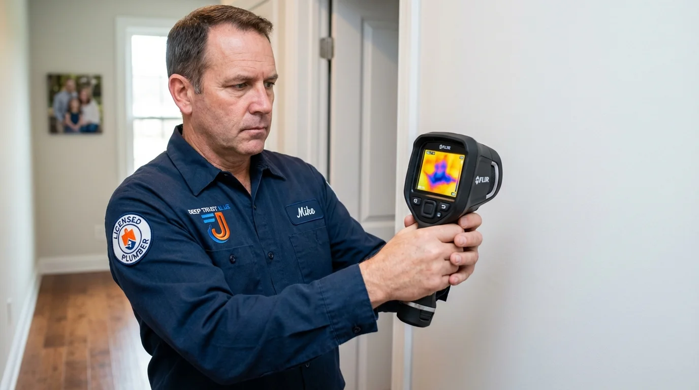 Thermal imaging leak detection by Johns Plumbing LLC in Mesilla